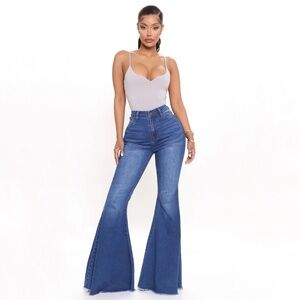 Medium Wash Flare Jeans